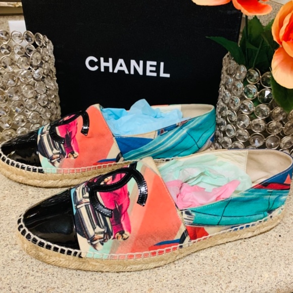 💯 Chanel Espadrilles Paris Canvas - Picture 5 of 7